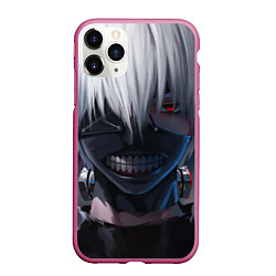 Чехол iPhone 11 Pro матовый TOKYO GHOUL, цвет: 3D-малиновый