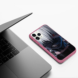 Чехол iPhone 11 Pro матовый TOKYO GHOUL, цвет: 3D-малиновый — фото 2