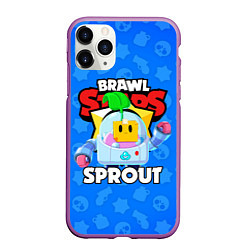 Чехол iPhone 11 Pro матовый BRAWL STARS SPROUT