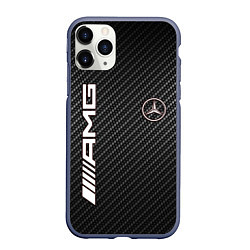 Чехол iPhone 11 Pro матовый MERCEDES CARBON