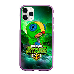 Чехол iPhone 11 Pro матовый Space Leon Brawl Stars