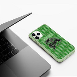 Чехол iPhone 11 Pro матовый Jeep, цвет: 3D-салатовый — фото 2