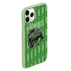 Чехол iPhone 11 Pro матовый Jeep, цвет: 3D-салатовый — фото 2