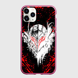 Чехол iPhone 11 Pro матовый BERSERK, цвет: 3D-малиновый