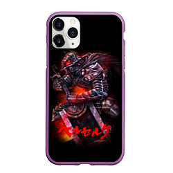 Чехол iPhone 11 Pro матовый BERSERK, цвет: 3D-фиолетовый