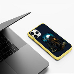 Чехол iPhone 11 Pro матовый Bloodborne, цвет: 3D-желтый — фото 2