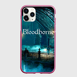Чехол iPhone 11 Pro матовый Bloodborne, цвет: 3D-малиновый