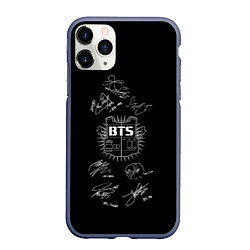 Чехол iPhone 11 Pro матовый BTS