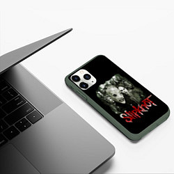 Чехол iPhone 11 Pro матовый SLIPKNOT, цвет: 3D-темно-зеленый — фото 2