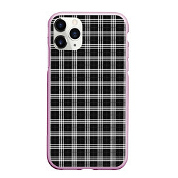 Чехол iPhone 11 Pro матовый Шотландка, цвет: 3D-розовый
