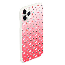 Чехол iPhone 11 Pro матовый Пижамный цветочек, цвет: 3D-белый — фото 2