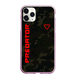 Чехол iPhone 11 Pro матовый Predator Military, цвет: 3D-розовый