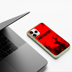 Чехол iPhone 11 Pro матовый PREDATOR, цвет: 3D-салатовый — фото 2