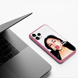 Чехол iPhone 11 Pro матовый Borsch, цвет: 3D-малиновый — фото 2