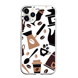 Чехол iPhone 11 Pro матовый Coffee