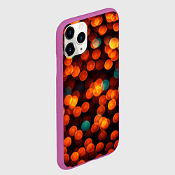 Чехол iPhone 11 Pro матовый Боке, цвет: 3D-фиолетовый — фото 2