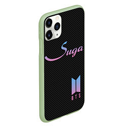 Чехол iPhone 11 Pro матовый BTS Suga, цвет: 3D-салатовый — фото 2