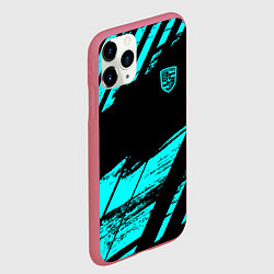 Чехол iPhone 11 Pro матовый Porsche, цвет: 3D-малиновый — фото 2