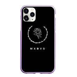 Чехол iPhone 11 Pro матовый MXDVS, цвет: 3D-сиреневый