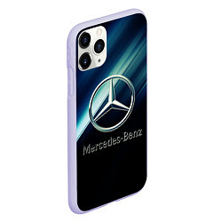 Чехол iPhone 11 Pro матовый Mercedes, цвет: 3D-светло-сиреневый — фото 2