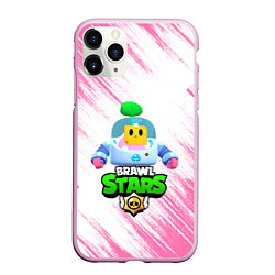 Чехол iPhone 11 Pro матовый BRAWL STARS SPROUT, цвет: 3D-розовый