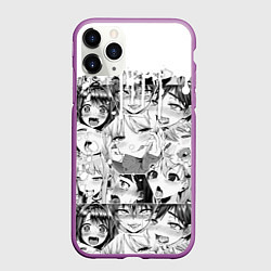 Чехол iPhone 11 Pro матовый AHEGAO, цвет: 3D-фиолетовый