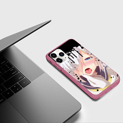 Чехол iPhone 11 Pro матовый AHEGAO, цвет: 3D-малиновый — фото 2