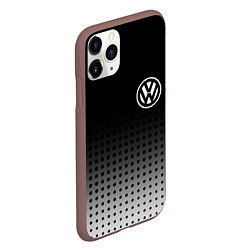 Чехол iPhone 11 Pro матовый Volkswagen, цвет: 3D-коричневый — фото 2