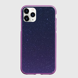 Чехол iPhone 11 Pro матовый Космос, цвет: 3D-фиолетовый