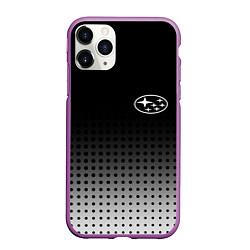 Чехол iPhone 11 Pro матовый Subaru, цвет: 3D-фиолетовый