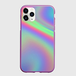 Чехол iPhone 11 Pro матовый Gradient vinyl, цвет: 3D-фиолетовый
