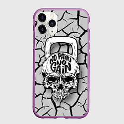 Чехол iPhone 11 Pro матовый No pain no gain, цвет: 3D-фиолетовый