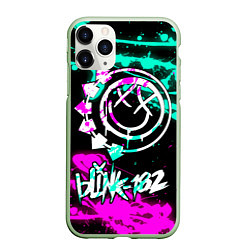 Чехол iPhone 11 Pro матовый Blink-182 6, цвет: 3D-салатовый