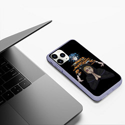 Чехол iPhone 11 Pro матовый Sally Face, цвет: 3D-светло-сиреневый — фото 2