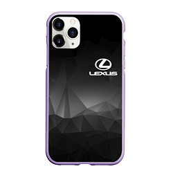 Чехол iPhone 11 Pro матовый LEXUS, цвет: 3D-светло-сиреневый