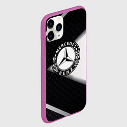 Чехол iPhone 11 Pro матовый Mercedes-Benz, цвет: 3D-фиолетовый — фото 2