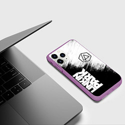 Чехол iPhone 11 Pro матовый LINKIN PARK 3, цвет: 3D-фиолетовый — фото 2