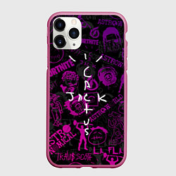 Чехол iPhone 11 Pro матовый TRAVIS SCOTT CACTUS JACK, цвет: 3D-малиновый