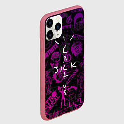 Чехол iPhone 11 Pro матовый TRAVIS SCOTT CACTUS JACK, цвет: 3D-малиновый — фото 2