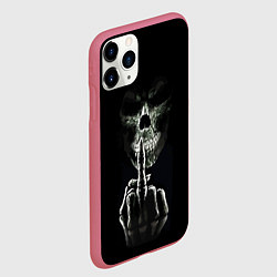 Чехол iPhone 11 Pro матовый Finger, цвет: 3D-малиновый — фото 2