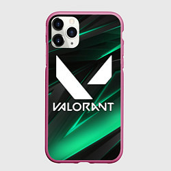 Чехол iPhone 11 Pro матовый VALORANT, цвет: 3D-малиновый