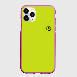 Чехол iPhone 11 Pro матовый Беганутые, цвет: 3D-малиновый