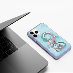 Чехол iPhone 11 Pro матовый Унесённые призраками, цвет: 3D-светло-сиреневый — фото 2