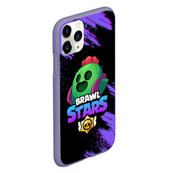 Чехол iPhone 11 Pro матовый Brawl Stars SPIKE, цвет: 3D-серый — фото 2