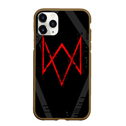 Чехол iPhone 11 Pro матовый WATCH DOGS LEGION, цвет: 3D-коричневый