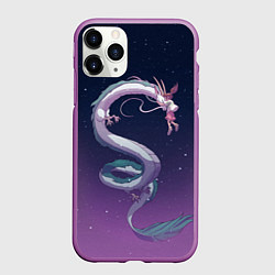 Чехол iPhone 11 Pro матовый Унесённые призраками, цвет: 3D-фиолетовый