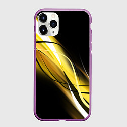 Чехол iPhone 11 Pro матовый GEOMETRY STRIPES, цвет: 3D-фиолетовый