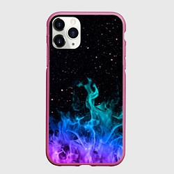 Чехол iPhone 11 Pro матовый Перламутровый огонь, цвет: 3D-малиновый