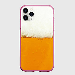Чехол iPhone 11 Pro матовый Я ПИВО!, цвет: 3D-малиновый