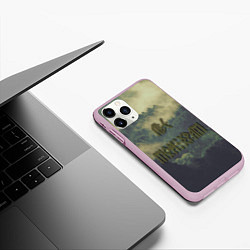 Чехол iPhone 11 Pro матовый Лес мой храм, цвет: 3D-розовый — фото 2